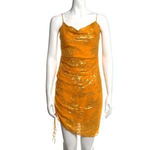 Silk Slip Dress Yellow